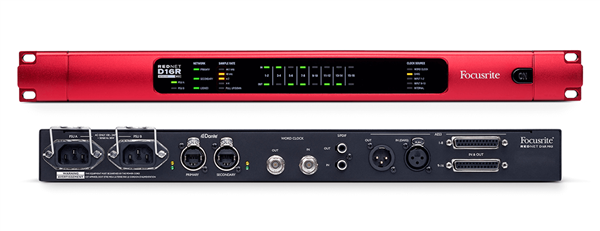 Focusrite RedNet D16R MkII Rackmount 16x16 Dante Digital Audio Interface