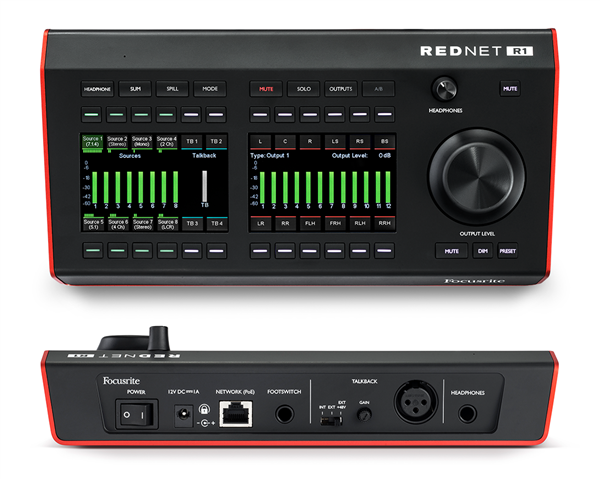 Focusrite RedNet R1 Desktop Remote Controller for Red Interfaces / Dante Devices