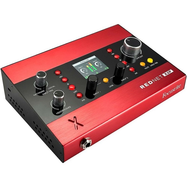 Focusrite RedNet X2P 2x2 Dante Audio Interface with Red Evolution Mic Pres