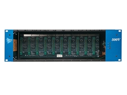 API 500VPR 10 Slot Vertical Module Rack w/ Power Supply