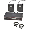 Galaxy Audio AS-1200 Twin Pack Wireless In-Ear Monitor System with 2 Receivers & EB4 Earbuds (D: 584 to 607 MHz)