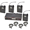 Galaxy Audio AS-1200 Band Pack Wireless In-Ear Monitor System with 4 Receivers & EB4 Earbuds (D: 584 to 607 MHz)