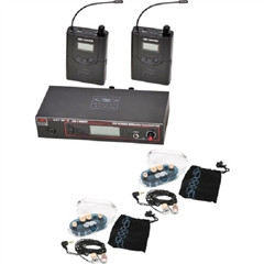 Galaxy Audio AS-1200 Twin Pack Wireless In-Ear Monitor System with 2 Receivers & EB6 Earbuds (P4: 470 to 494 MHz)
