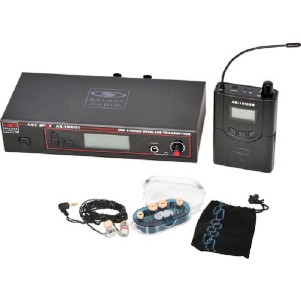 Galaxy Audio AS-1200 Twin Pack Wireless In-Ear Monitor System with 2 Receivers & EB6 Earbuds (N: 518 to 542 MHz)