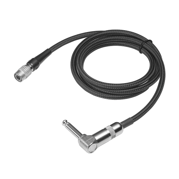 Audio-Technica AT-GRCW PRO - Professional instrument input cable with 90-degree 1/4" phone plug