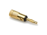 Hosa BNA-050BK Bulk - Single Banana Plug - Black - Gold Plated - without Retail Packaging