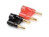 Hosa BNA-100 Dual Banana Plug - 2 pcs (1 Red - 1 Black)