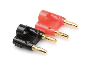 Hosa BNA-100 Dual Banana Plug - 2 pcs (1 Red - 1 Black)