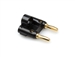 Hosa BNA-100BK Bulk - Dual Banana Plug - Black without Retail Packaging