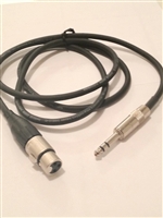 BP-10F - 1/4-inch TRS male to XLRF Cable - 10 Ft., Quantum Audio