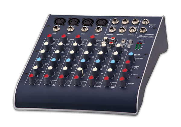 Studiomaster C2S-4 8-Channel Ultra Compact AnalogMixer with USB, 2 Band EQ