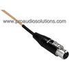 Mogan CABLE-BG-2AK 2.0 mm diameter Cable Beige, 3 Pin Mini XLRF (TA3FX) Connector, for AKG wireless