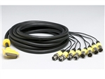 Lynx CBL-DIGY85 - 8-ch AES/EBU Digital Input/Output Cable - DB25 to 4 XLRF and 4 XLRM, 5m, Yamaha pinout