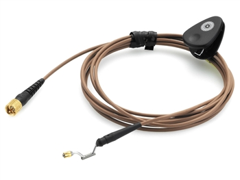 DPA CH16C10 - d:fine Headset Microphone Cable, Brown, Hardwired TA-4F Connector for Shure Wireless 