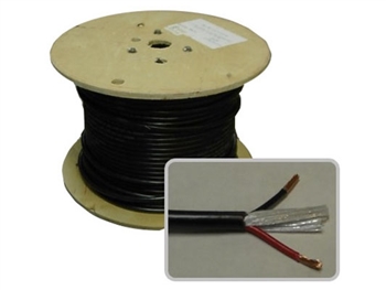 Rapcon Horizon CM-12-4, PER FOOT, 12 Gauge, 4 conductor Twisted Pair, BLACK jacket, BULK Speaker Cable