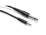 Hosa CMP-103 - 1/8-inch (3.5mm) TRS (M) to 1/4-inch TS Cable - 3 ft.