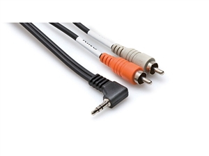 Hosa Cables CMR-206R Y Cable 3.5mm TRS Ra - RCA 6ft