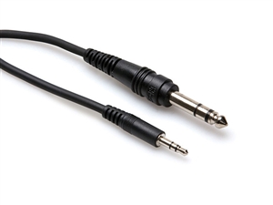 Hosa CMS-103 - 1/8-inch (3.5mm) TRS (M) to 1/4-inch TRS Cable - 3ft.