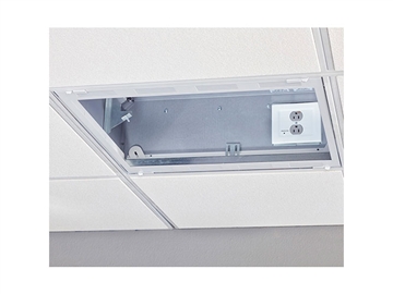 Chief CMS492P2 - 2' x 2' Plenum Rated Storage Box with 2-Gang Filter & Surge