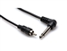 Hosa CPR-105R - RCA to Right Angle 1/4-inch TS Cable - 5 Ft.