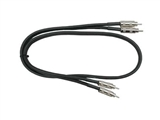 Hosa CRA-405 Dual RCA to RCA Cable w/ Metal Plug - 5 ft