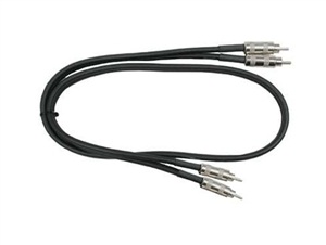 Hosa CRA-403 Dual RCA to RCA Cable w/ NIckel  Metal Plug - 3 ft