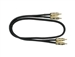 Hosa CRA-405AU Dual Metal RCA to Metal RCA Cable w/ Gold Plug - 5 ft