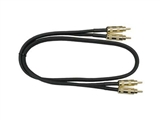 Hosa CRA-403AU-GOLD-Dual GOLD RCA to GOLD RCA Cable - 3 ft