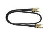 Hosa CRA-405AU Dual Metal RCA to Metal RCA Cable w/ Gold Plug - 5 ft