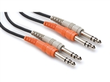 Hosa CSS-202 Dual 1/4-inch TRS to 1/4-inch TRS Cable - 2m