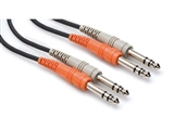 Hosa CSS-201 Dual 1/4-inch TRS to 1/4-inch TRS Cable - 1m