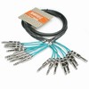 Hosa Tech CSS 801 PRO Balanced Eight Channel Male TRS 1/4" Phone to Male TRS 1/4" Phone Snake Cable- 3.28 ft. (2 m)