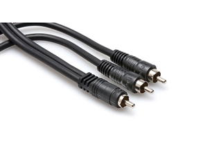Hosa CYA-105 Y-Cable - RCA(M) to Two RCA(M) - 5 ft.