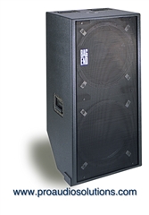 Bag End D18E-R Passive Double 18 Portable Enclosure with Casters and Front Cover