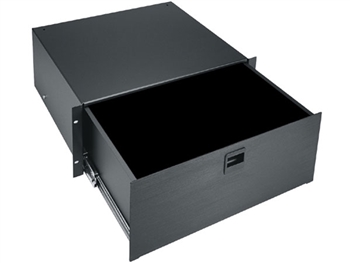 Middle Atlantic D4 - 4 Space (7-inch) Rack Drawer, Black Brushed Finish