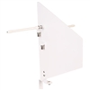 RF Venue Diversity Fin Antenna with Wall-Mount Bracket for Wireless Microphone Systems (White, 470 to 698 MHz)