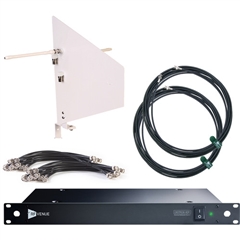 RF Venue DISTRO9 HDR 9-Channel Antenna Distributor Bundle (White Wall-Mount Diversity Fin)