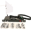 RF Venue 4-Channel Antenna Distributor with White Diversity Fin Antenna and Cables Bundle