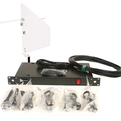 RF Venue 4-Channel Antenna Distributor with White Diversity Fin Antenna and Cables Bundle