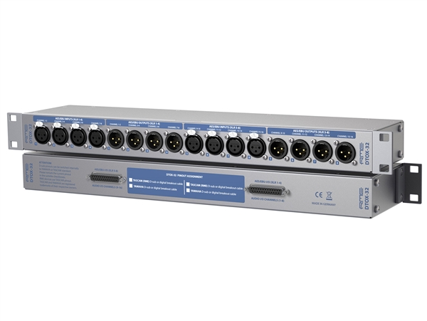 RME DTOX-32 Digital AES/EBU breakout box, 2x 25-Pin D-Sub to 4 XLRM and 4 XLRF