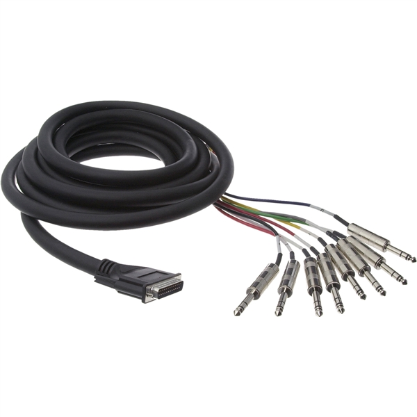 Hosa DTP-804  Analog Snake- DB-25 to 8 1/4-inch TRS Male - 4m