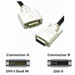 DVI-I M/F Dual Link Digital/Analog Video Extension Cable, 3m