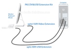 PAS Digital DVI Video and USB Extension Cable Kit,55ft Dual Link DVI