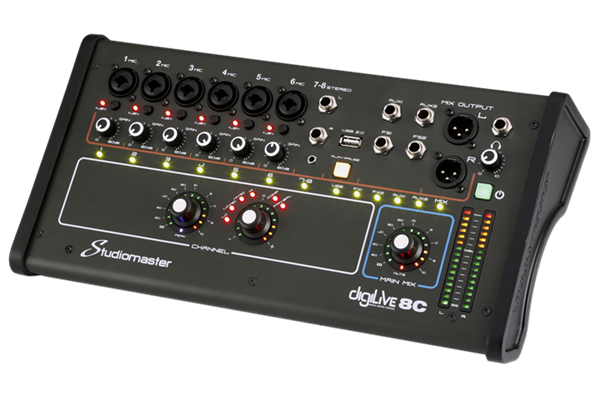 Studiomaster DigiLive 08C 8 Channel Digital Console