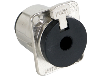 Switchcraft E111L - E Series 1/4" / 2 Conductor Mono Locking Jack, Nickel Finish / Bulk