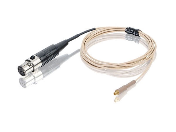 Countryman E6CABLEL1AZ, Azden: 15BT, 35BT, (L) Light Beige, (1) 1mm aramid-reinforced cable, E6 Earset Cable