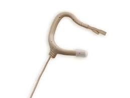 EMBRACEâ„¢OMNIDIRECTIONAL Dual Petite Element Earmount Microphone (water/sweat proof) for MiPro. Color: Beige