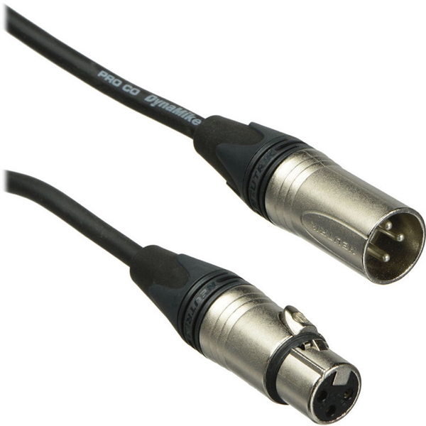 Pro Co Sound Excellines  Pro Co Sound Excellines XLR Male to XLR Female Lo-z Microphone Cable