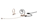 DPA FIOF56-2-IE1-B - d:fine In-Ear Broadcast Headset Microphone, Beige, 110mm Omni Boom, Dual- Ear, Single In-Ear,  TA5F for Lectro