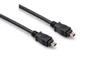 FIW-44-110 FireWire 400 Cable, 4-pin to Same, 10 ft, Hosa